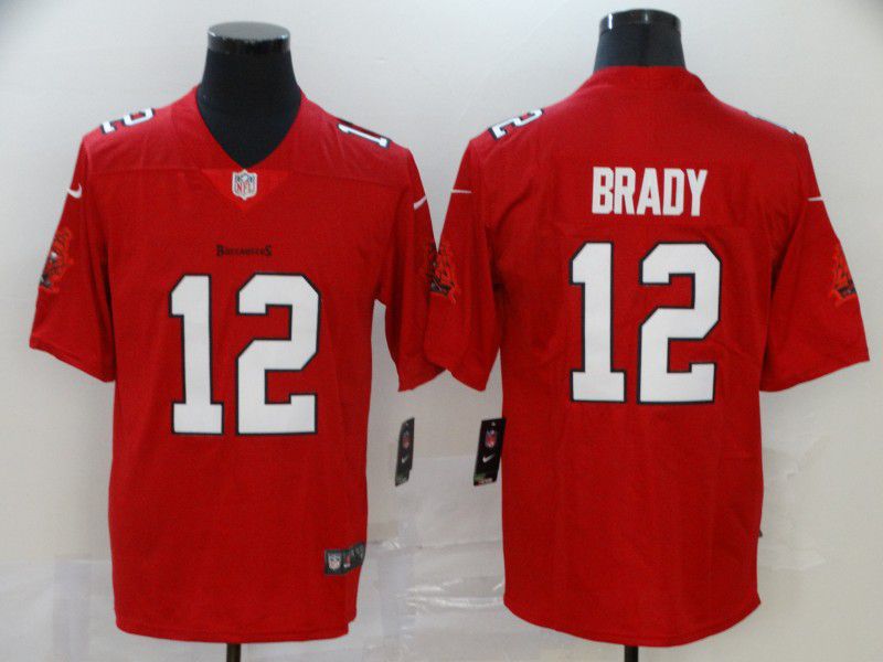 Men Tampa Bay Buccaneers 12 Tom Brady red Nike Limited Vapor Untouchable NFL Jerseys1